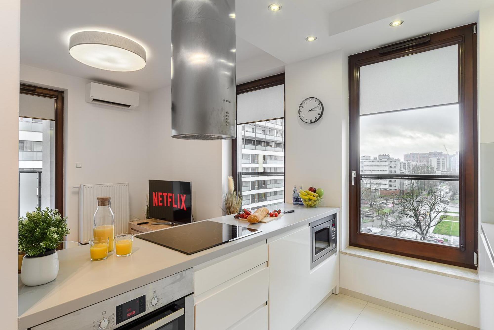 Cozy Family Apartments With Balcony Near Zlote Tarasy Warschau Zimmer foto