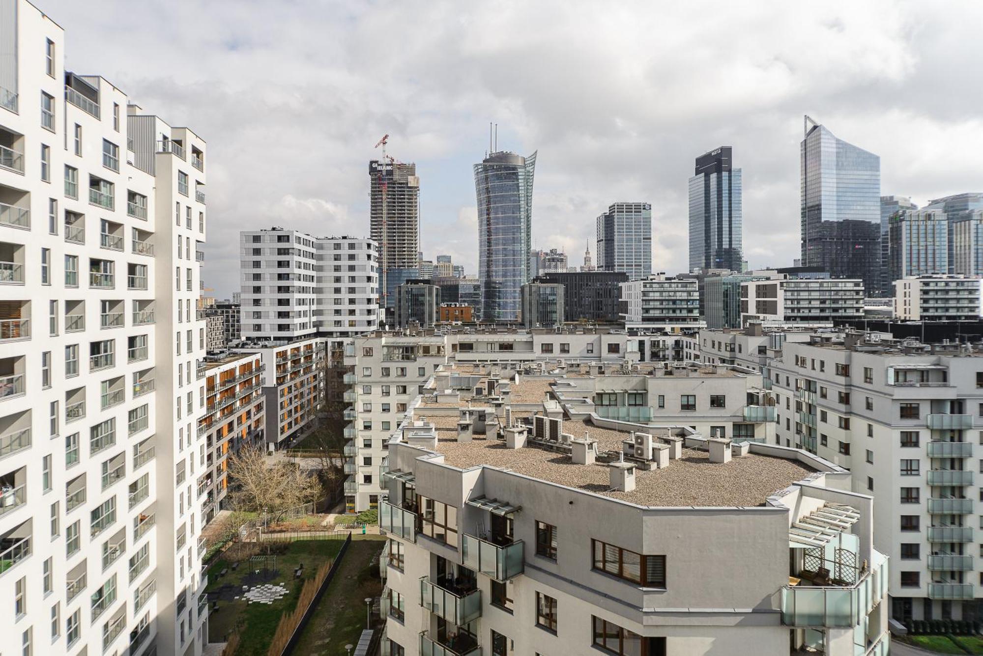 Cozy Family Apartments With Balcony Near Zlote Tarasy Warschau Exterior foto