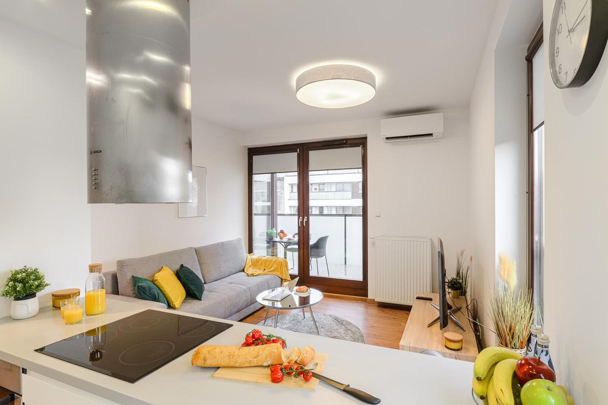 Cozy Family Apartments With Balcony Near Zlote Tarasy Warschau Exterior foto